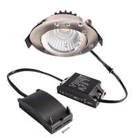 LED Sanierungs-Downlight DIONE IP44/IP20 DTW, 8.5W 1800-3000K 480lm 36°, CRi >90, schwenkbar 30°, Quick-Terminal, Dim-To-Warm