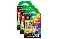Instax Mini Instant Photo Film - Rainbow, 30 Shot Pack