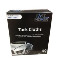 Tack Cloths For Solvent & Water Based Paints, 50 Cloths In A Dispenser Box