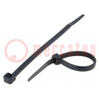 Cable tie; L: 120mm; W: 4.8mm; polyamide; 215.5N; black; Ømax: 30mm