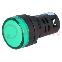 Spia; 22mm; L22; -20÷60°C; Retroilluminato: LED; 24VDC; Ø22,5mm
