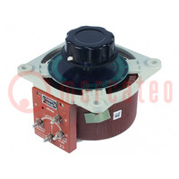Autotransformador de regulación; 230VAC; Usal: 0÷260V; 6,5A