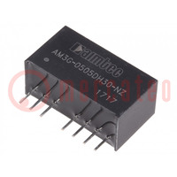 Converter: DC/DC; 3W; Uin: 4.5÷9V; Uout: 5VDC; Uout2: -5VDC; SIP8