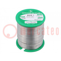Soldering wire; Sn99,3Cu0,7; 0.7mm; 250g; lead free; reel; 220°C
