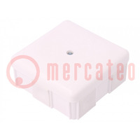 Enclosure: junction box; X: 86mm; Y: 86mm; Z: 39mm; wall mount; IP55
