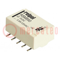 Relay: electromagnetic; DPDT; Ucoil: 5VDC; 2A; 0.5A/125VAC; SMD