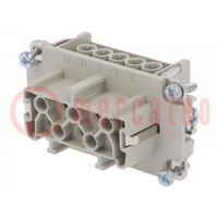 Connector: HDC; contact insert; female; EPIC H-BVE; PIN: 5; 5+PE
