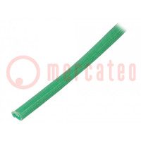 Insulating tube; fiberglass; green; -20÷155°C; Øint: 3.5mm