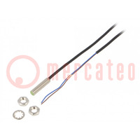 Sensor: inductive; OUT: 2-wire NO; 0÷1.5mm; 10÷30VDC; M8; IP67
