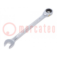 Wrench; combination spanner; 11mm; chromium plated steel
