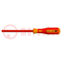 Screwdriver; insulated; 6-angles socket; HEX 3mm