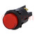 Switch: push-button; Pos: 2; DPST-NO; 16A/250VAC; 16A/28VDC; OFF-ON