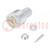 Plug; N; male; straight; 50Ω; 3D-2V; soldering; for cable; PTFE