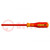 Screwdriver; insulated; 6-angles socket; HEX 3mm