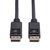 ROLINE DisplayPort Cable, DP-DP, LSOH, M/M, black, 1 m