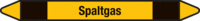 Rohrmarkierer ohne Gefahrenpiktogramm - Spaltgas, Gelb/Schwarz, 3.7 x 35.5 cm