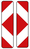 Modellbeispiel: VZ Nr. 605-42 (Pfeilbake, doppelseitig, links/rechtsweisend)
