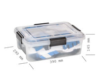 IRIS All-Weather-Box, 10L, wasserdichte Kunststoffbox, transparent