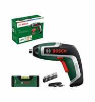 Bosch Akku-Schrauber IXO 7 Level Set, incl. Wasserwaage, Bitset, USB-Kabel, Karton