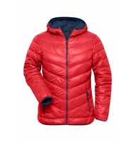 James & Nicholson Damen Daunenjacke JN1059 Gr. 2XL red/navy