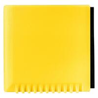 Artikelbild Ice scraper "Square" with water scraper, standard-yellow