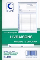 ELVE MANIFOLD LIVRAISON 140 X 210 MM 50 PAGES TRIPLI 2108