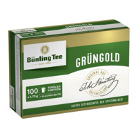 Bünting Tee Grüngold, 100 Tassenbeutel