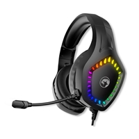 Marvo Scorpion H8360 Gaming Headphones USB and 3.5mm RGB Gaming Headset - PC Xbox Switch PS5 and PS4 Compatible Professional 40mm Audio Drivers Omnidirectional Mic