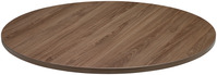 Tischplatte Maliana rund; 100 cm (Ø); eiche/braun/grau; rund