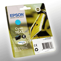 Epson Tinte C13T16324012 16XL cyan