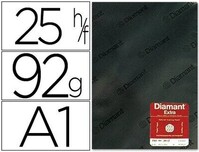 Papel vegetal A1 (420x840 mm / 125 hojas / 92 gr) de Diamant