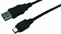 LogiLink CU0014 USB cable 1.8 m USB 2.0 USB A Mini-USB B Black