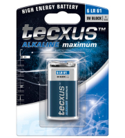 Tecxus 6LR61 1-BL Einwegbatterie 9V Alkali