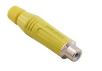 Amphenol ACJR-YEL wire connector RCA Yellow