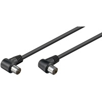 Goobay 27014 cable coaxial 1,5 m Negro
