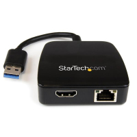 StarTech.com USB31GEHD stacja dokująca Przewodowa USB 3.2 Gen 1 (3.1 Gen 1) Type-A Czarny