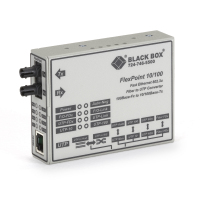Black Box LMC100A-SM-R3 konwerter sieciowy 100 Mbit/s Pojedynczy Szary