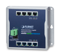 PLANET WGS-4215-8T łącza sieciowe Zarządzany Gigabit Ethernet (10/100/1000) Czarny