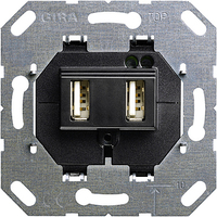GIRA 235900 Steckdose 2x USB Metallisch