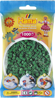 Hama Beads 207-10 Bag 1000 Beads Green