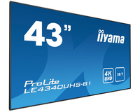 iiyama LE4340UHS-B1 beeldkrant 108 cm (42.5") LED 350 cd/m² 4K Ultra HD Zwart Android 18/7