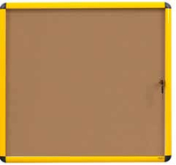 Bi-Office VT6301611511 bulletin board Fixed bulletin board Wood, Yellow Cork