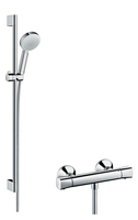 Hansgrohe Crometta 100 Duschsystem Chrom, Weiß