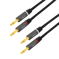 LogiLink CA1210 audio kabel 3 m 2 x Banaan Zwart