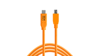 Tether Tools CUC2415-ORG USB-kabel 4,6 m USB 2.0 USB C Mini-USB B Oranje