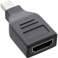 InLine DisplayPort Konverter, mini DisplayPort Stecker auf HDMI Buchse, FullHD
