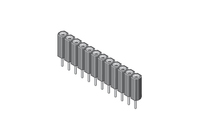 MPE-Garry 115-1-020-0-MTF-XS0 accessorio per circuiti stampati (PCB) Base con pin Nero, Metallico 1 pz