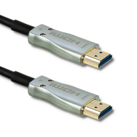 Qoltec 50472 HDMI kábel 20 M HDMI A-típus (Standard) Fekete, Ezüst