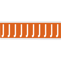 Brady CNL1O J etiket Rechthoek Verwijderbaar Oranje, Wit 250 stuk(s)