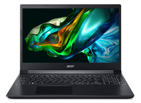 Acer Aspire 7 A715-43G-R0BR AMD Ryzen™ 5 5625U Laptop 39,6 cm (15.6") Full HD 8 GB DDR4-SDRAM 512 GB SSD NVIDIA GeForce RTX 3050 Wi-Fi 6E (802.11ax) Windows 11 Home Schwarz